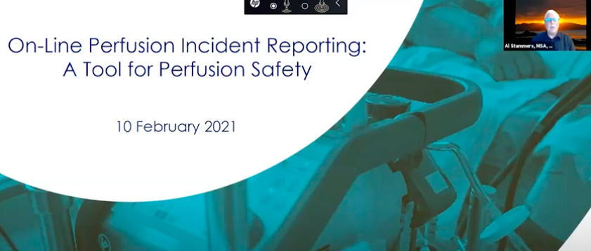 On Line Perfusion Incident Reporting A Tool for Perfusion Safety