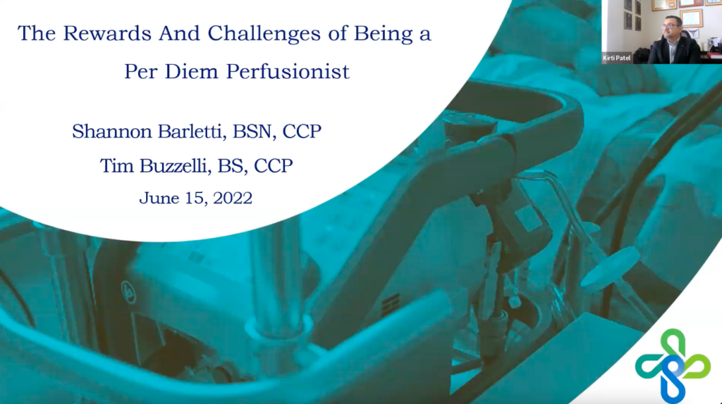 Rewards and Challenges of Being a Per Diem Perfusionist